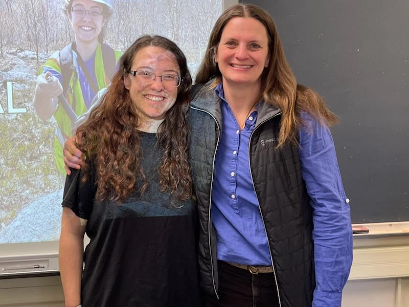 LHU_Biology's tweet photo. Mrs. Charly Bloom ('19) biology alumni spoke to students about her position as a environmental scientist at WHM, State College. Wetland delineation, permiting, soils work and rattlesnakes are all her specialties. Thank you for your time with Dr. Bechtold , faculty and students. https://t.co/9qgEMrn0J8