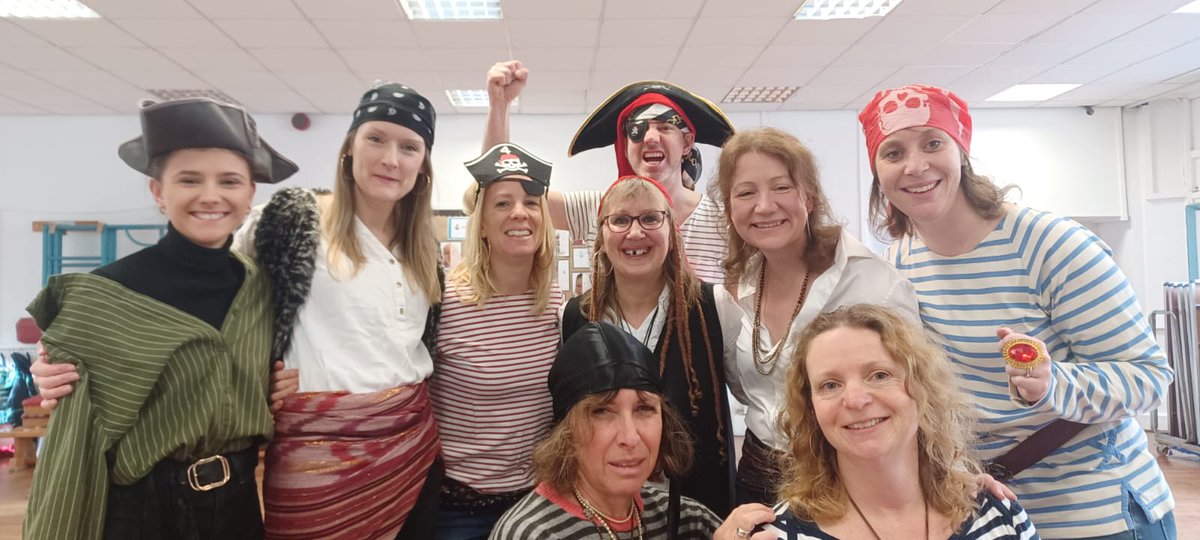 AHHHHHHH. Today be pirate day at St Rumon's🏴‍☠️🏴‍☠️🏴‍☠️. 
All ye boys and girls were involved in loads of piratey activities. They walked the plank, stole Miss Ellis's treasure, made treasure maps, pirate hats and a huge pirate ship. 
#Shivermetimbers! #pirates <a href="/stchris_trust/">St Christopher’s Trust</a>