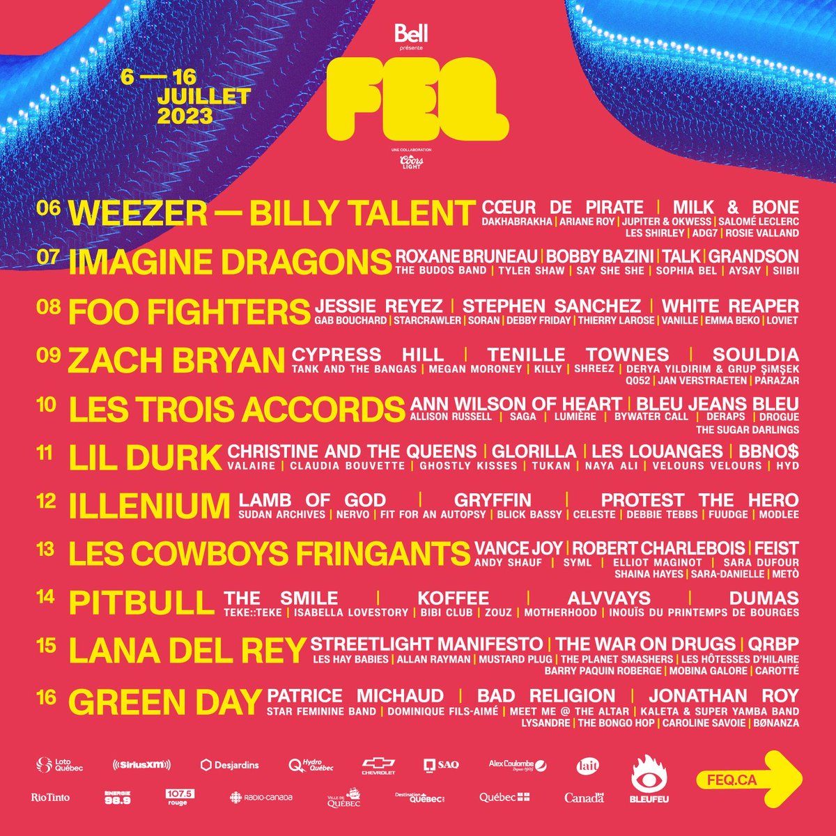🏁 on Twitter "FEQ LINEUP!"