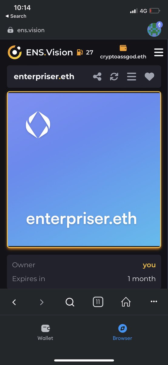 To all the enterprisers in the ens community !! Another step forward towards building the #ens portfolio….
<a href="/ZzcGroup/">Ens</a> <a href="/ENSTradingPost/">ENSTP.eth</a>