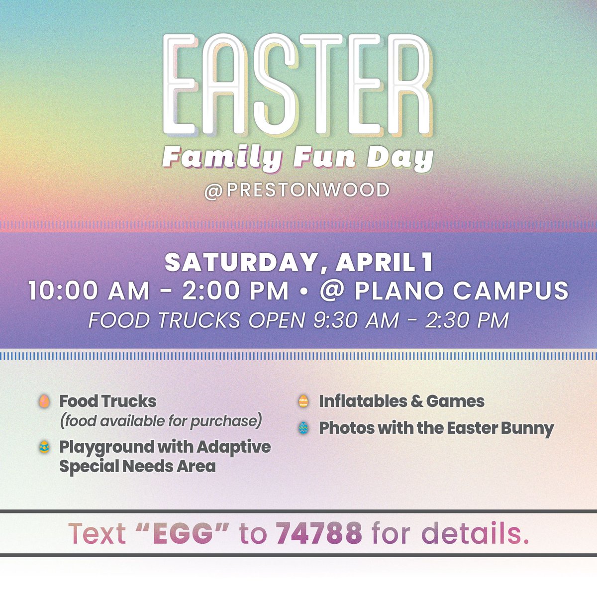 Mike Buster (@mikebusterxp) on Twitter photo We are launching Easter week with our annual Family Fun Day! We are excited to see you <a href="/Prestonwood/">Prestonwood Baptist</a> next Saturday, April 1! We are launching Easter week with our annual Family Fun Day! We are excited to see you <a href="/Prestonwood/">Prestonwood Baptist</a> next Saturday, April 1!