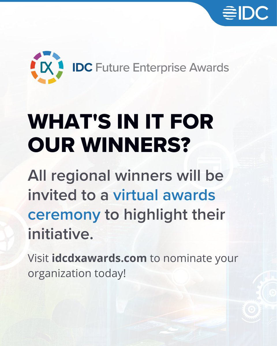 IDC on Twitter "What’s in it for Future Enterprise Award winners