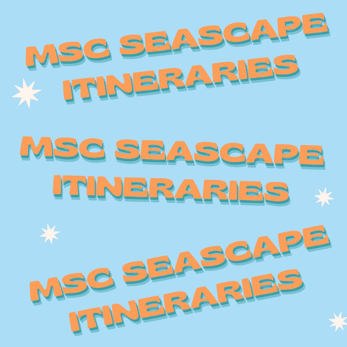 NJ_SME's tweet photo. MSC Itineraries from 2023 - 2025 up on the channel! Who is ready to book? 

#cruise #cruiseship #travel #cruiselife #cruising #vacation #ship #cruises #sea #royalcaribbean #travelphotography #cruiseaddict #travelgram #instacruise #kreuzfahrt #instatravel #cruiseship https://t.co/NgEWmRbeei