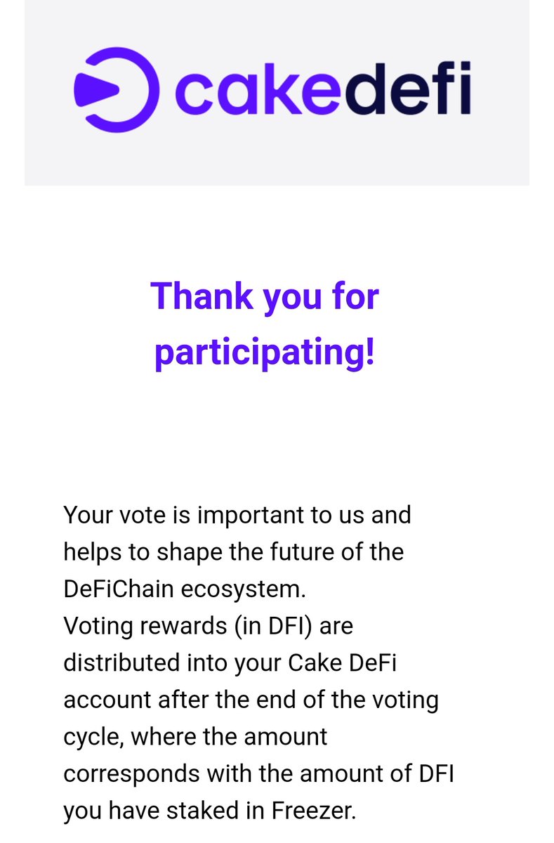 lars_8008's tweet image. Es geht wieder an die Wahlurne! 🗳
#cakedefi #DeFiChain $DFI