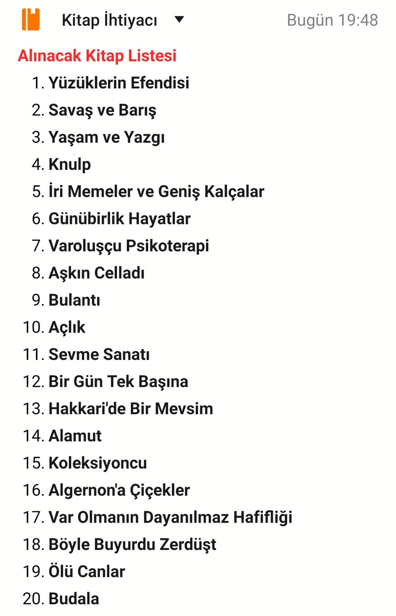 Benimokumam's tweet photo. Alınacak kitap listem.😍
Var mı eklememi istediğiniz?
Önerilerinizi bekliyorum.🎈 📚 https://t.co/nzxsNeUzDv