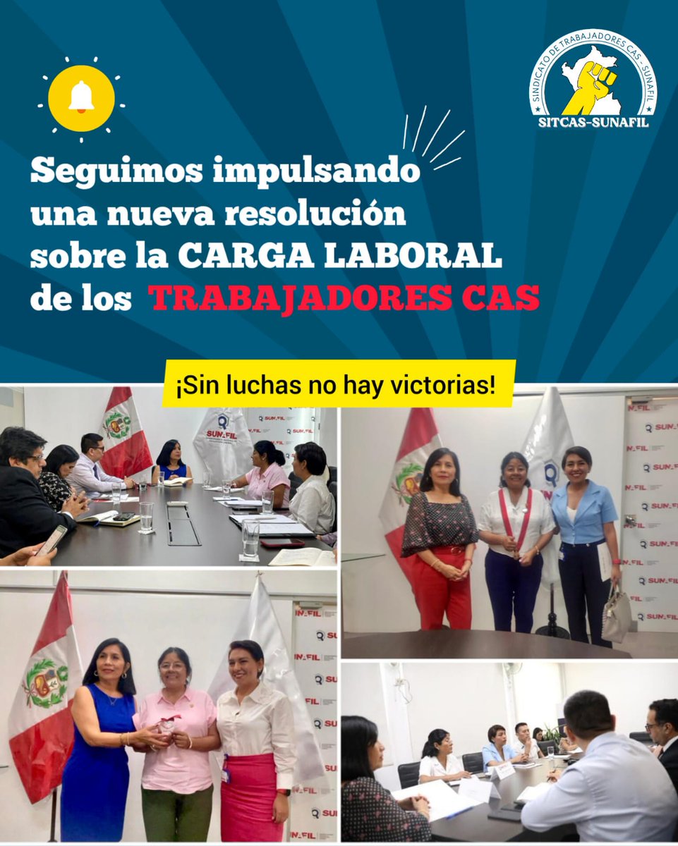 Reuniones 8 y 15 de marzo con la congresista Isabel Cortez <a href="/chabelitacongre/">Isabel Cortez</a> y el despacho de superintendencia nos informa q emitirá nueva resolución de superintendencia para activar el COMITÉ DE CARGA LABORAL DE LOS CAS. 
💪¡Sin luchas no hay victorias!    
✊¡CAS nunca más!