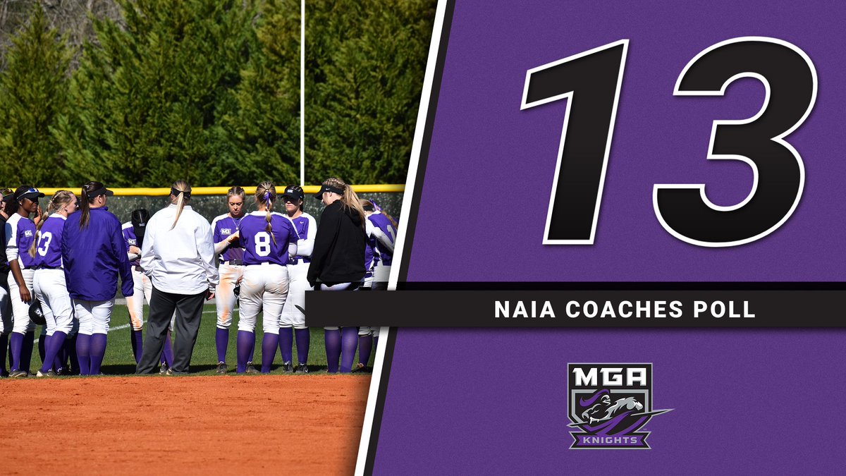 Knights continue to rise up the NAIA Coaches Poll, coming in at 13th this week. #GoKnights