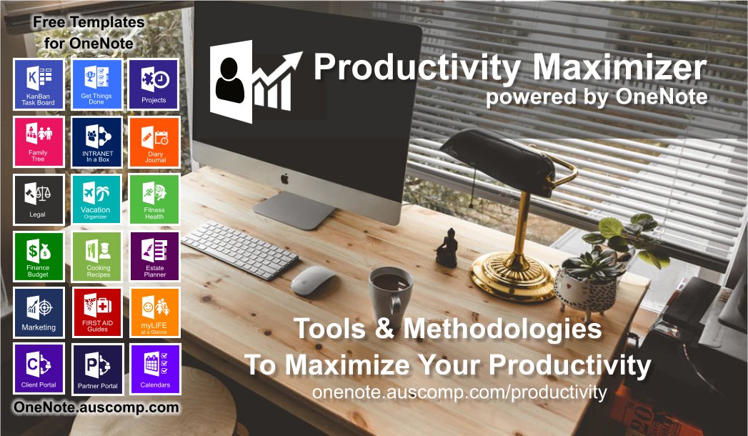 Tools & Methodologies to Maximize Your Productivity. Please Share.
onenote.auscomp.com,/a>
#GoalSetting #CoronaVirus #COVID19 #GetOrganized #GettingThingsDone #GTD #IsolationLife #JustDoIT #KanBan #Office365 #OneNote #Productivity #TaskBoard #Tasks #ToDo #WorkFromHome