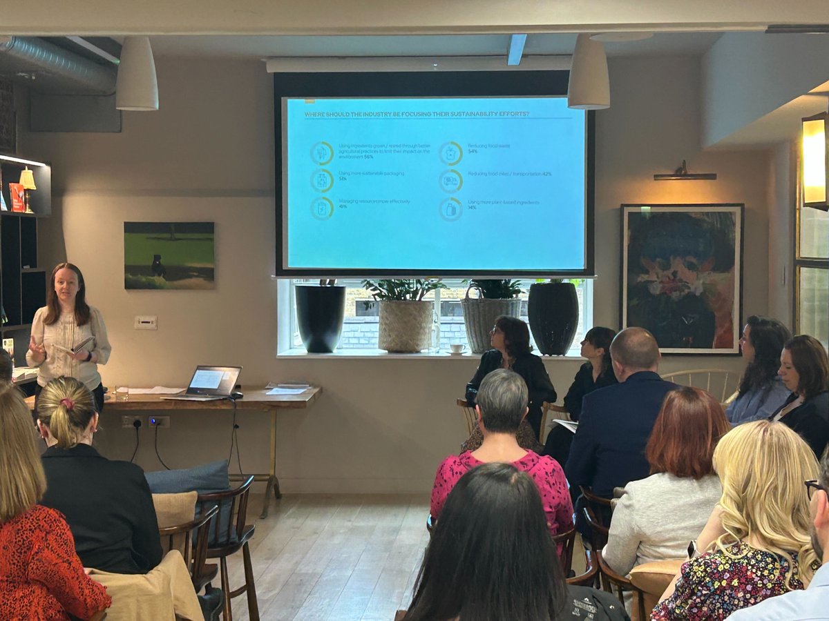 WilliamMurrayPR's tweet photo. Fantastic morning launching @DelifranceUK new report, Prove It: The sustainable future of baked goods to customers and media. With support from @Nutritics, we took a deep dive into what consumers are looking for and what we can collectively do as an industry #BakingGoodBetter https://t.co/yBNOJHttYj