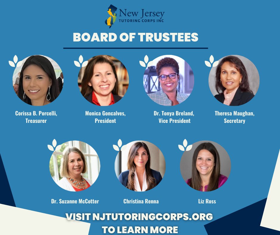 As we celebrate Women's History Month, it's important to recognize and highlight the accomplishments of women who have made significant contributions to the governance and oversight of the New Jersey Tutoring Corps Inc. 

bit.ly/42xEaZ3

#herstory #womenshistorymonth
