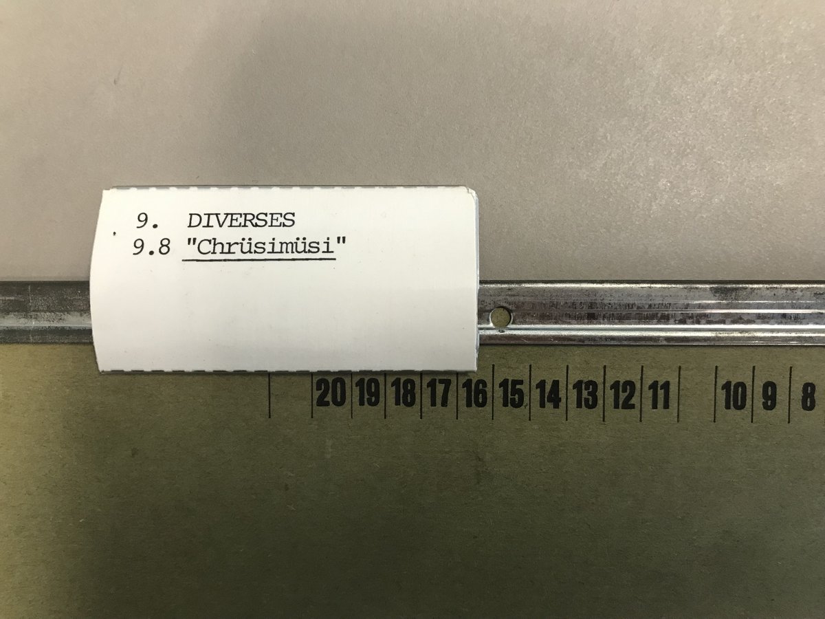 Schöne Umschreibung für ein Durcheinander!
#archivtrouvaillen #archivCH