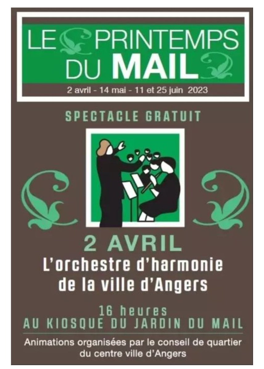 Printemps du Mail #CultureAngers #musiqueangers #destinationangers #printempsdumail @Angers