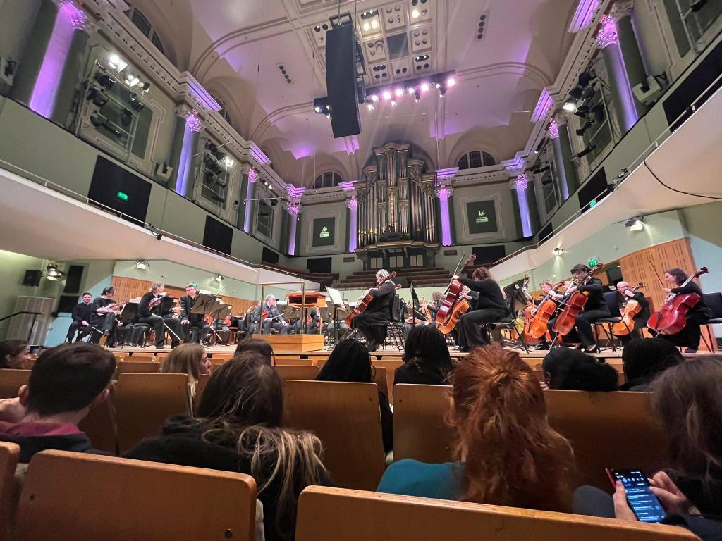 BlackrockETSS's tweet photo. Some of our 2nd year music students attended a special concert in the National Concert Hall where the National Symphony Orchestra performed fantastic music relating to the JCT. https://t.co/3DLfVAwWbd