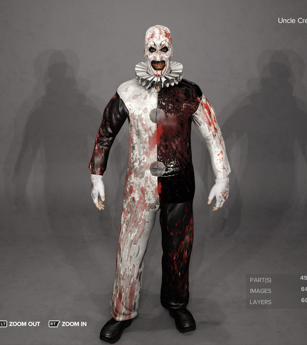 UncleCreepy's tweet image. The #arttheclown #CAW i created for @WWEgames approaching 2,000 downloads since Friday. He’s currently #3 in downloads and upvotes under #horrror. The love you guys show is amazing and appreciated. 🤯#wwe2k23 #terrifier #terrifier2