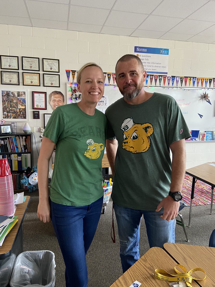 Emily Johnson (@mrsjohnsonavid) on Twitter photo When one of your teaching buddies is becoming a <a href="/Baylor/">Baylor University</a> Dad 🐻💛 #CollegeTshirtDay #CreeviewLeads <a href="/CreekviewAVID/">Creekview HS AVID</a> <a href="/CreekviewLeads/">Creekview High School</a> When one of your teaching buddies is becoming a <a href="/Baylor/">Baylor University</a> Dad 🐻💛 #CollegeTshirtDay #CreeviewLeads <a href="/CreekviewAVID/">Creekview HS AVID</a> <a href="/CreekviewLeads/">Creekview High School</a>
