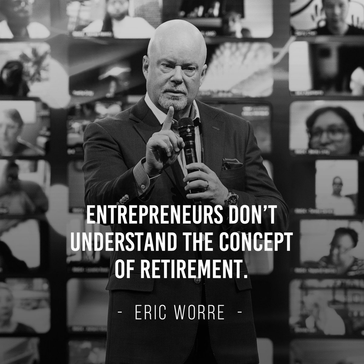 EricWorre's tweet photo. Retirement?!?! 😧 What's RETIREMENT!?! I'm still going and I have even BIGGER plans for the entire Network Marketing community!📝

#networkmarketing #goldenyears #entrepreneur#mlmsuccess #financialfreedom #residualincome #quote #motivation #sidehustle #entrepreneurmindset https://t.co/ZwSj1AX3ct