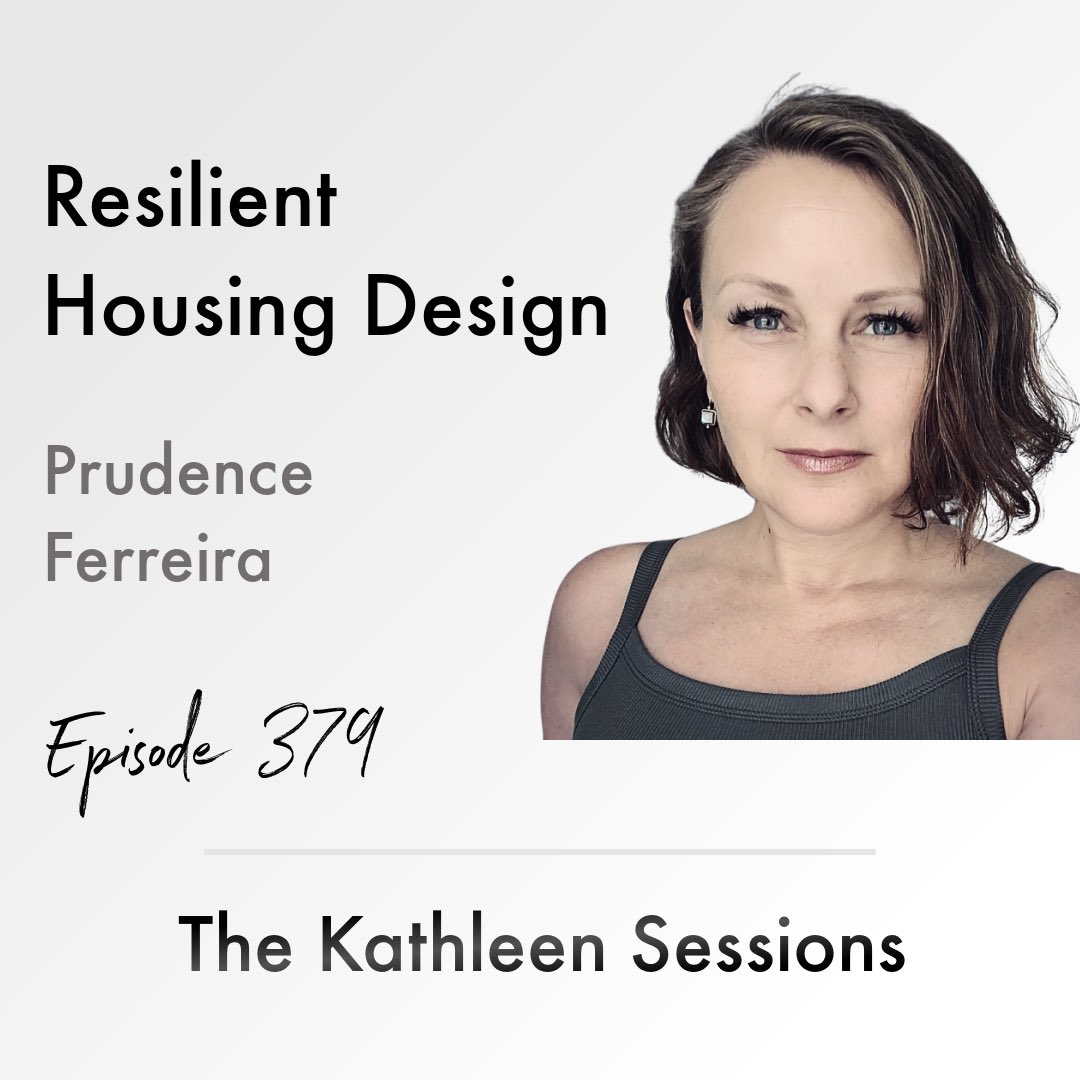 KathleenShow's tweet photo. For the love of design &amp; engineering &amp; humanity… that’s what we tapped into in this episode. Prudence Ferreira dives into the building science of passive design &amp; creating incredibly resilient housing that can better withstand evolving climate &amp; energy fluctuations. 🔗 in bio https://t.co/zL1v4pqUwj