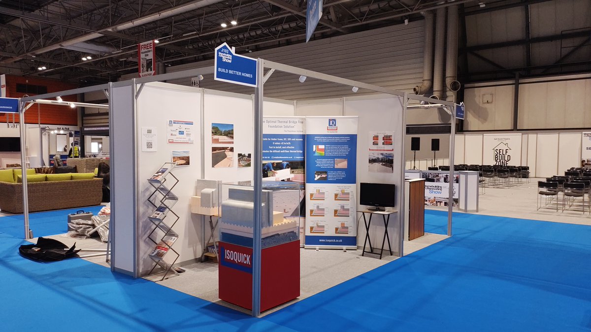 We're all set up and ready for the 2023 Homebuilding &amp; Renovating Show to start tomorrow!

Visit us on stand J102 where our team will be able to talk you through the ISOQUICK product and answer any questions you have.

#ISOQUICK #BuildHomesBetter #InsulatingFoundation #HBR2023