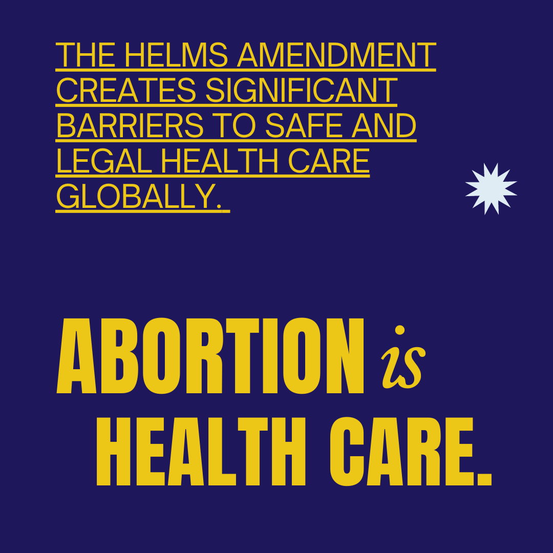 ICRW's tweet photo. The #Helms amendment hinders millions of individuals worldwide from exercising their #ReproRights & bodily autonomy, depriving them of the care they want & need. It is time to #EndHelms for good. #RepealHelms https://t.co/88k9SLOOqI https://t.co/ySH4PrqLND