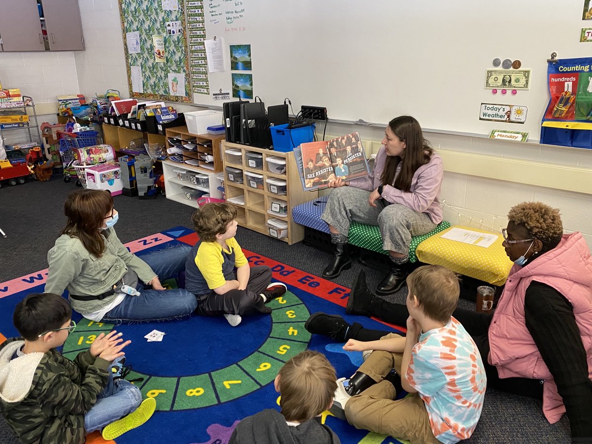 🔹Ms. Totsline’s class read a book and watched a video on Ruth Bader Ginsburg.

Thank you to Southlawn Lead Teacher <a href="/BajardiKristina/">Kristina Bajardi</a> for the pictures! 

2 of 2