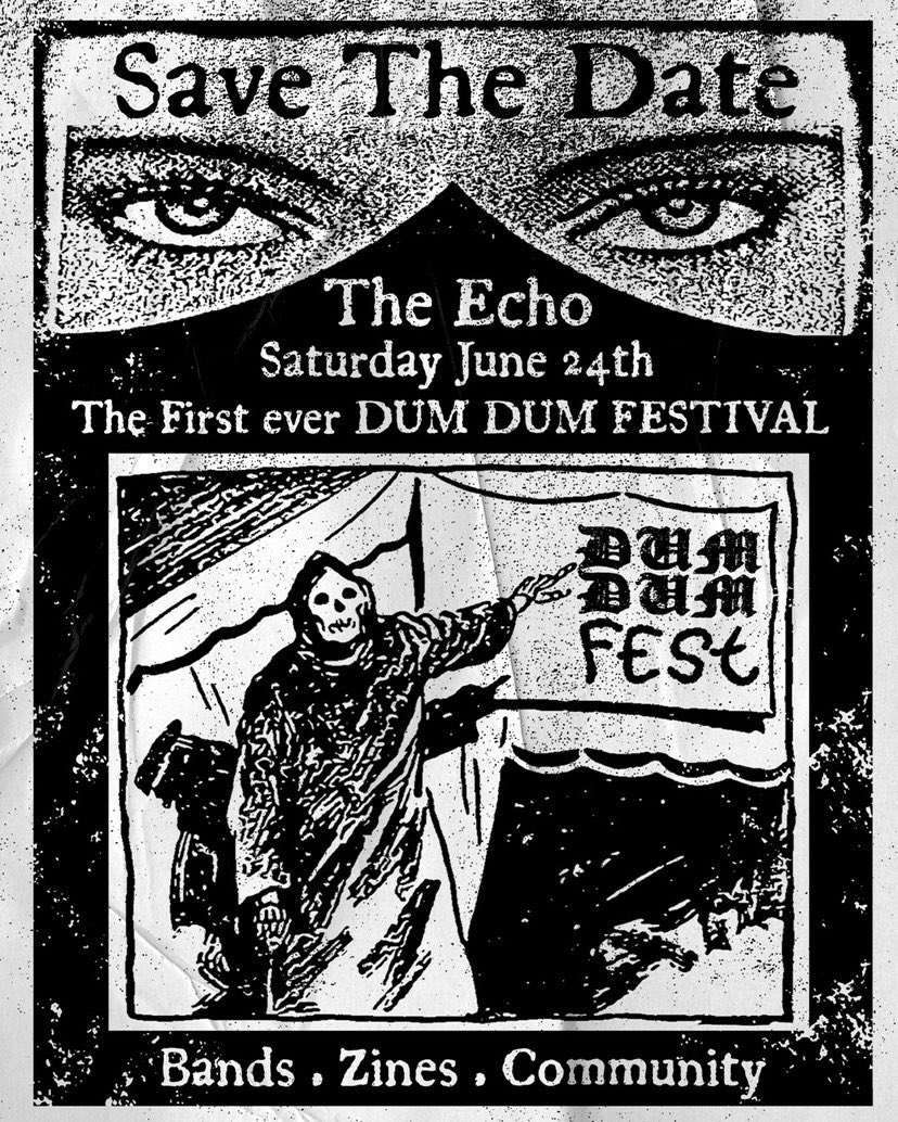 DUMDUMZINE's tweet photo. ▪️DUM ▪️ DUM ▪️ FEST▪️⁣
📣 Festival alert: Hey Dummies! We’re stoked to announce that the 1st ever DUM DUM FEST is coming to @TheEchoLA this summer! ⁣
⁣
👉🏽 IT'S GETTING DUM JUNE 24TH SO SAVE THE DATE! 👈🏽⁣
⁣
🎫: Tickets on sale Friday at 10AM PST! 👀⁣

#GetDuM https://t.co/BmbtY6Qd6z