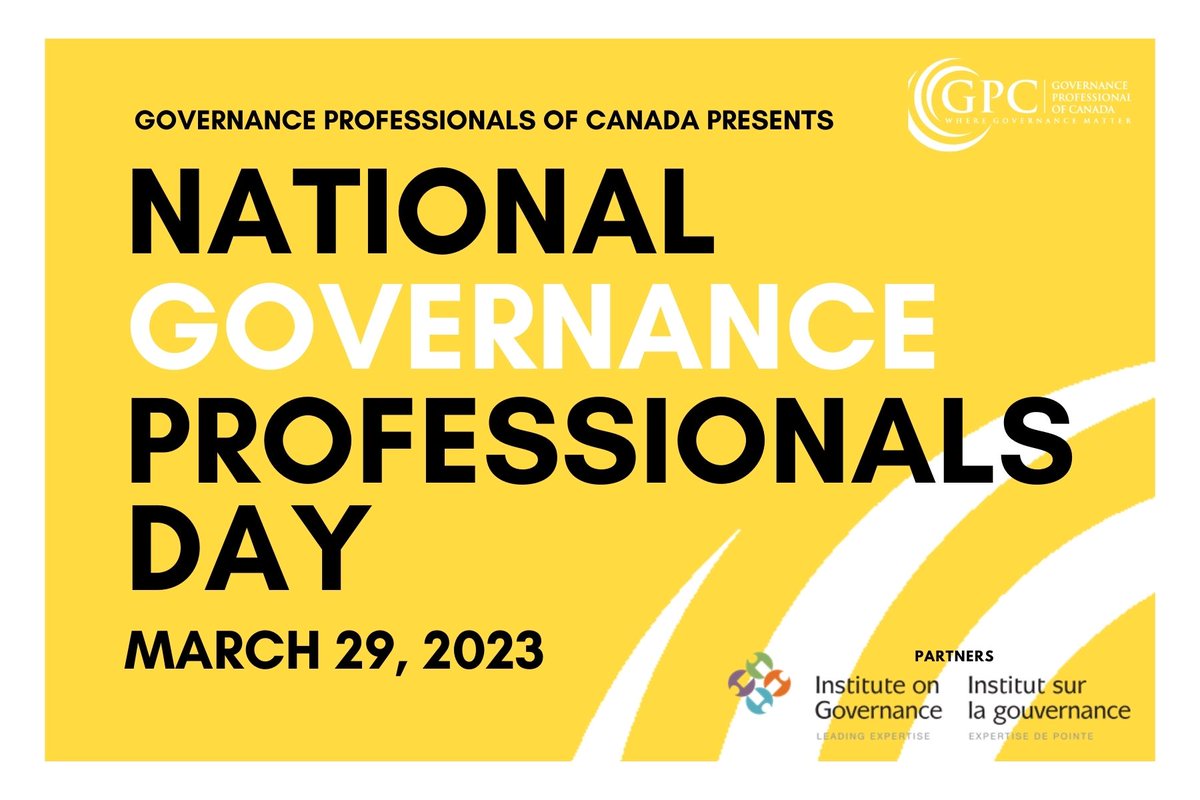 We are pleased to recognize and celebrate the contributions of governance professionals on the first National #GovernanceProfessionalsDay. These unsung heroes play a crucial role in ensuring that an company is operating in an efficient, ethical, and compliant manner. #governance