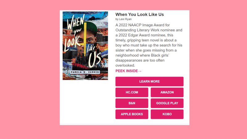 Hey there! Popping in to let you know that the e-book of WHEN YOU LOOK LIKE US is on sale through 4/1 wherever ebooks are sold. Treat yo self and grab a copy! 😉