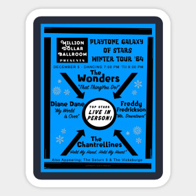 Galaxy Of Stars Tour '64! #TheWonders #DianeDane #FreddyFredrickson #TheChantrellines #TheVicksburgs #TheSaturn5 #PlayTone #PlayToneRecords teepublic.com/t-shirt/416593…