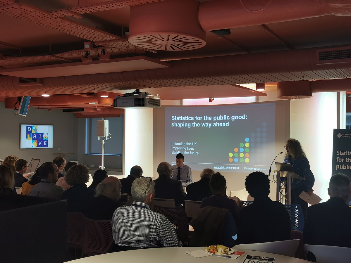 UKStatsAuth's tweet photo. LIVE π§΅ Crossing the halfway point of our five-year strategy, Statistics for the Public Good, we invited colleagues from the UK statistical system to reflect on our progress and future challenges. Follow us here or with the hashtag #ShapingStatistics π@DriveGosh https://t.co/h6nUis585e