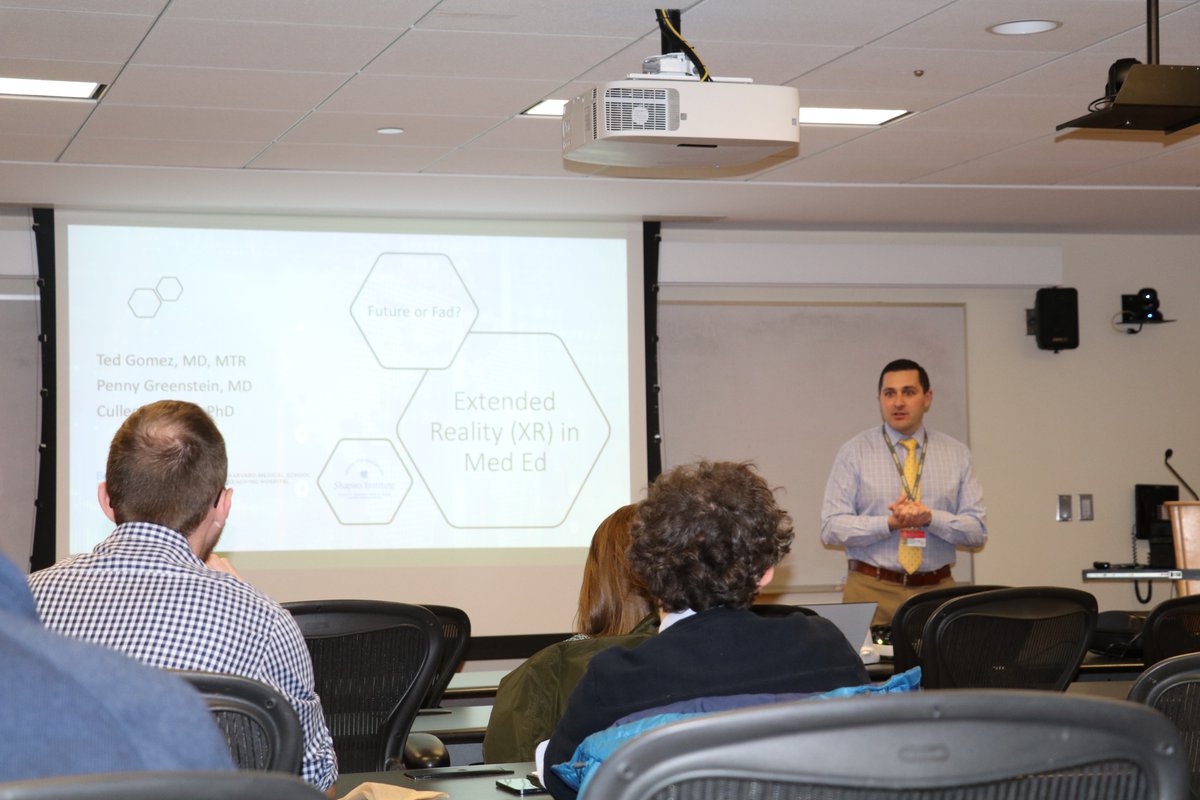 We had a great turnout for today’s session on virtual reality technologies and their applications in #MedEd. The presentation included a hands-on exploration of various VR models and applications. Thanks to all who attended!