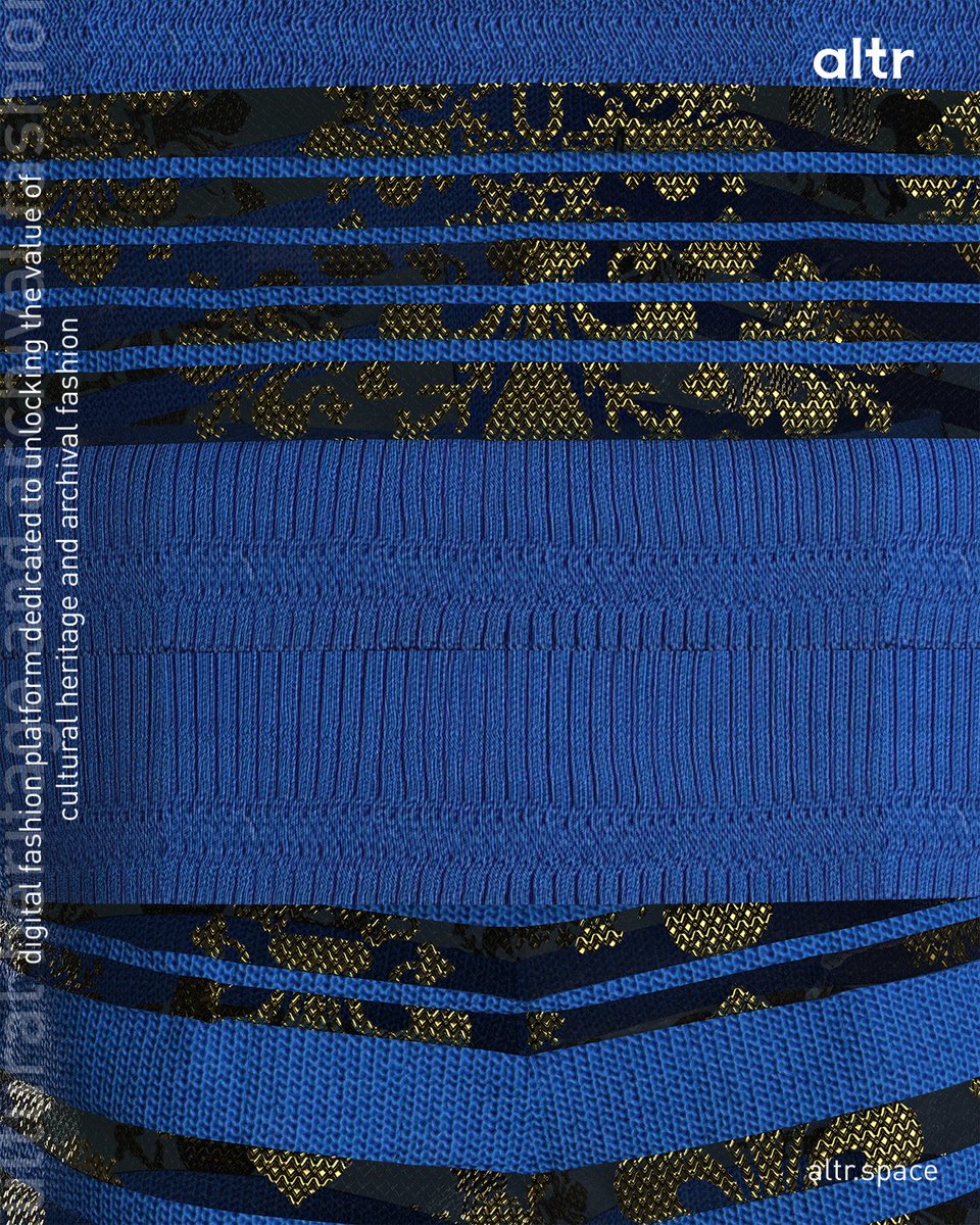 altr_____'s tweet image. 🧵Experience the beauty of digital savoir-faire in this Indian and Italian Crafted knitwear in every detail, with digital prints that can hardly be realised IRL. Designed by @dmuleicester ‘s graduate Aiyaaz Khan .

📢Explore more at #MVFW23 at @decentraland from 28-31 Mar.