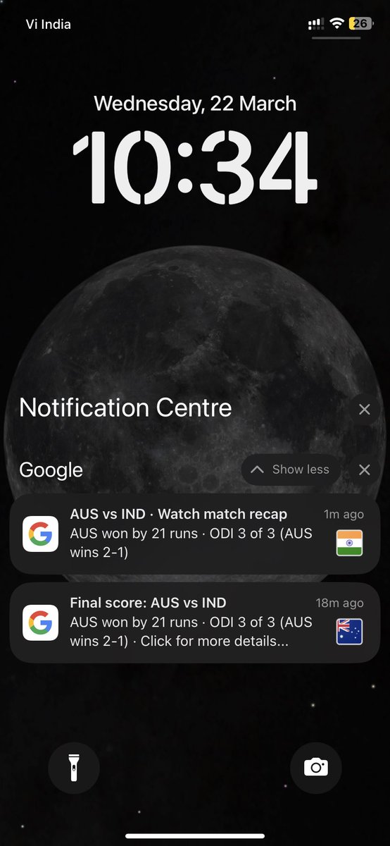 imahi029's tweet image. Google.com please haarne per itne notifications mt bhejo 
Kyu bhai kyu 

#google #INDvsAUS #INDvsAUS3rdodi