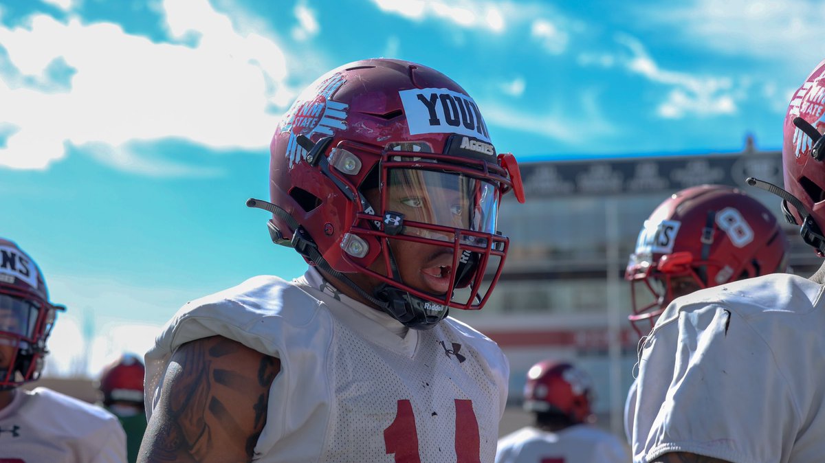 NMStateFootball's tweet photo. Iron sharpens iron ⚔️ #AggieUp https://t.co/ihghb0pprO