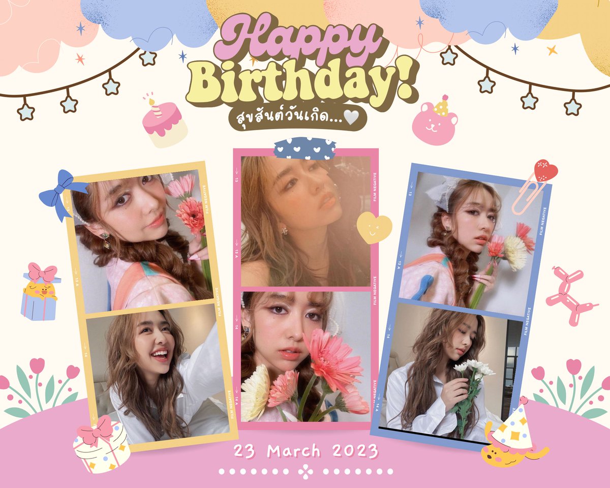 JaneBNK48_Trend's tweet photo. Happy Birthday 23 rd Janemiiiiiiii🎂🤍💗🌻🌷✨มาร่วมอวยพรวันเกิดน้องเจน 23 ขวบ กันได้น้าที่ Tag นี้เลยยยยย 👉🏻👉🏻#HBD23rdJanemiiiiiiii 
#JaneKunjiranut https://t.co/kXaYzAIGJF