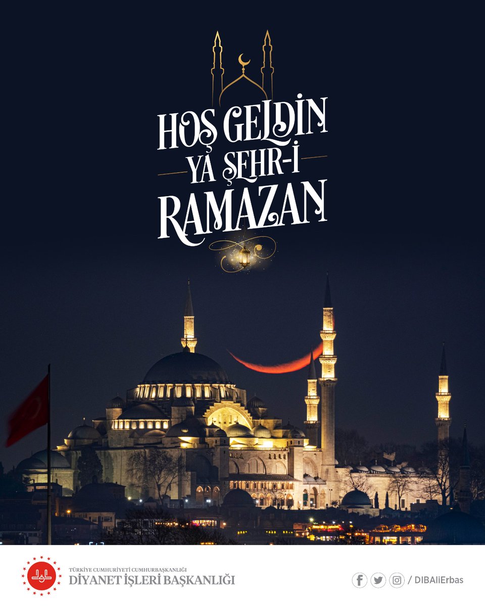 Rahmet ayı Ramazan-ı Şerif'in hanelerimize, ülkemize, İslam âlemine, insanlığa huzur ve selamet getirmesini temenni ediyor, yapacağımız ibadetlerin ruhlarımıza sükûnet, gönüllerimize letafet, kalplerimize ve zihinlerimize feraset kazandırmasını Yüce Rabbimizden niyaz ediyorum.
