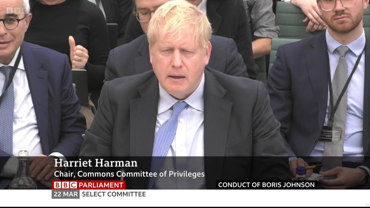 It's not going well, is it?

#PrivilegesCommittee #BorisJohnson #partygatehearing