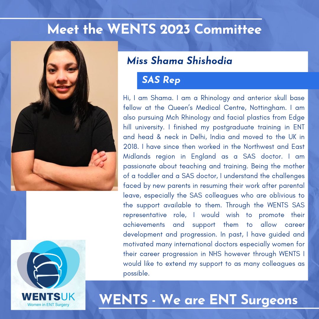 This week, we're introducing you to our new committee members! 🤩 

Next up is our SAS Rep, Miss Shama Shishodia (@Shamanarayan)
#ILookLikeASurgeon #WomenInSurgery