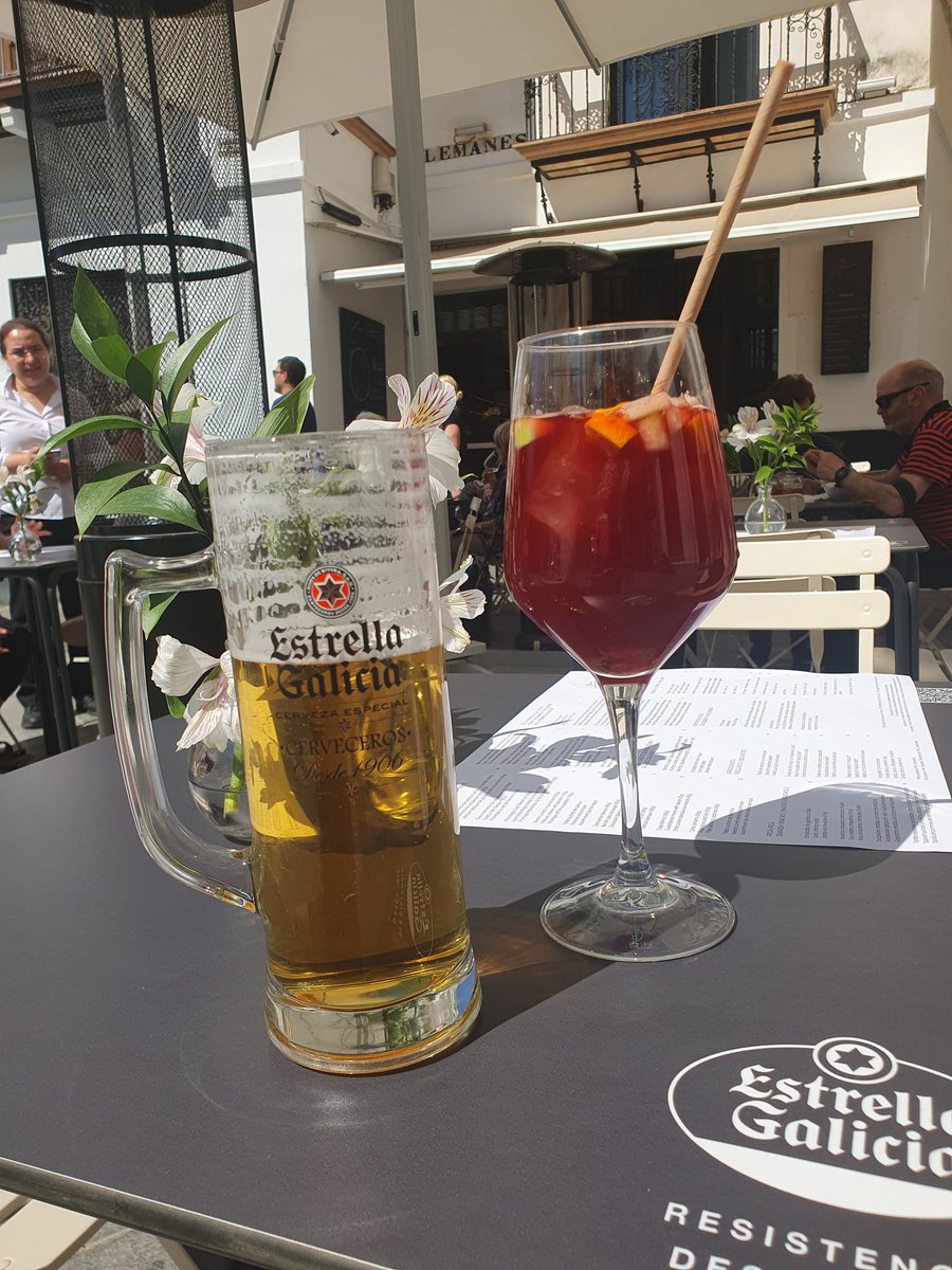 Diwrnod bendigedig arall yn Seville, 26°c heddiw.