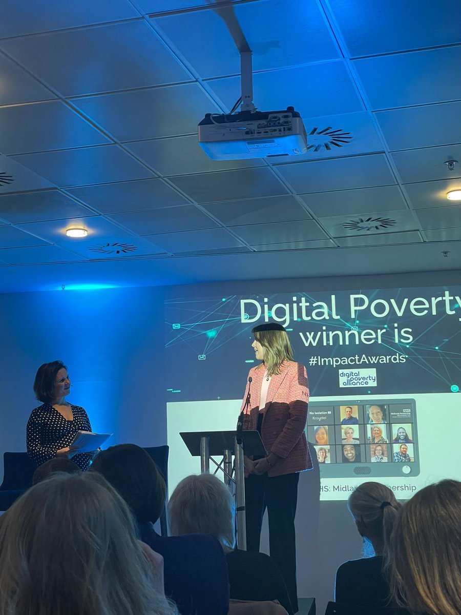 Well done to @mpftnhs for winning the Digital Poverty Award at the @DigiLeaders #ImpactAwards. We are so grateful to have our name recognised amongst @currys and @mpftnhs. 🤩

@DigiPovAlliance @AnaekoLtd @BatesWellsTweet @SalfordCouncil

#Tech4Good #Finalist