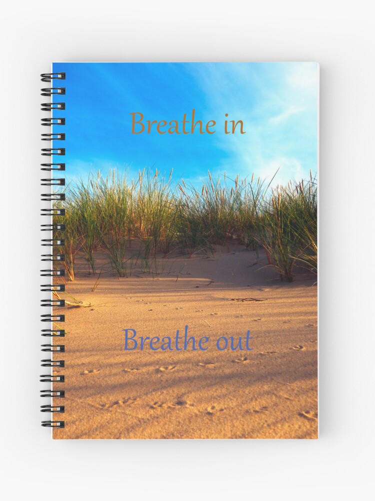 Breathe In, Breathe Out - because #mindfulness and #selfcare is important! More #notebook ideas here: redbubble.com/people/kasapo/… #AYearForArt #BuyIntoArt #stationery #journaling #journal #redbubble #redbubbleshop #redbubbleartist #HumanArtists #SupportHumanArtists #artist