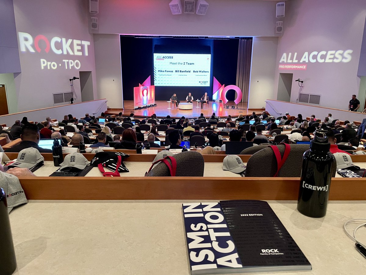 In a room with about 300 of @RocketProTPO’s broker partners hearing about the state of the market from company leaders. #AllAccess