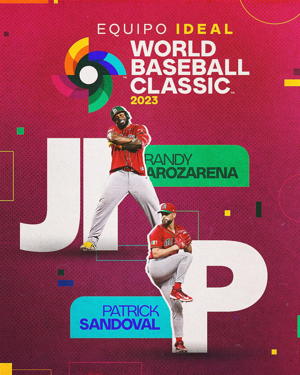 MLB_Mexico's tweet photo. Randy Arozarena y Patrick Sandoval 🇲🇽 fueron incluidos en el equipo ideal de la edición 2023 del #WorldBaseballClassic
#YoAmoElBeis https://t.co/b9B5De17Fh