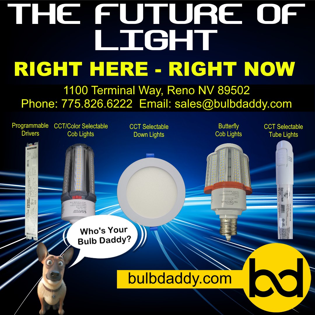 bulbdaddy's tweet photo. For the latest technologies in commercial and industrial lighting, Bulb Daddy is here to help! With our 15,000 square foot warehouse, we have what you need today, right here, right now!

 #LED #led #ledbulbs #ledlights #leddisplay #ledlighting #lighting #lightingtech https://t.co/bTYj170XuD