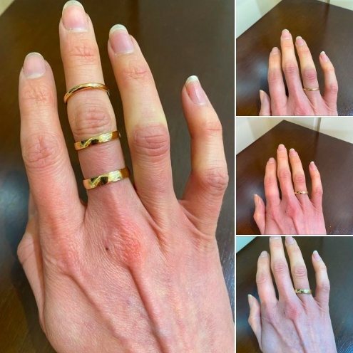 PDMurphys's tweet image. Today, we are continuing our conversation on wedding bands! 
Here we have some very simple gold band options: 10k yellow gold comfort fit. These have a traditional convex top profile meaning... more at shoplocal.ly/46WWq