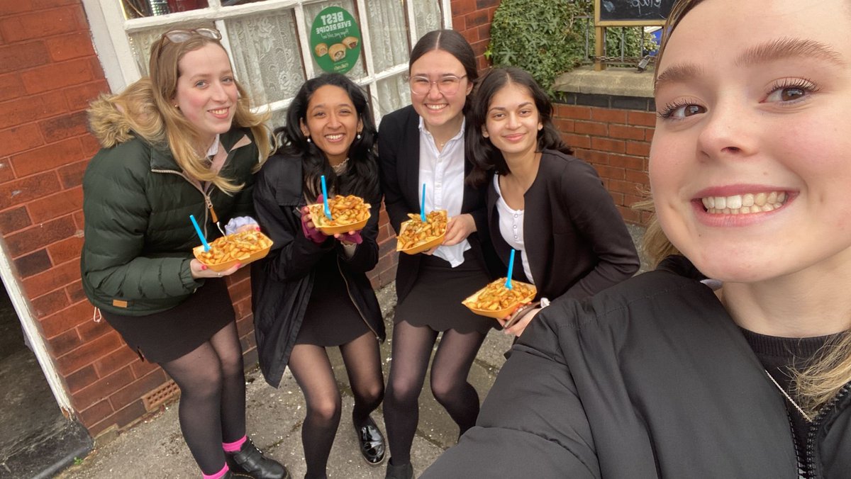 Deputy Head Girls having salt and pepper chips before the Platt Fisher Lecture. Can’t wait to hear what Lisa Jacobs has to say! <a href="/BoltonSchAlumni/">Bolton School Alumni</a> <a href="/BoltonSch/">Bolton School</a> <a href="/LynneDKyle/">Lynne Kyle</a>
