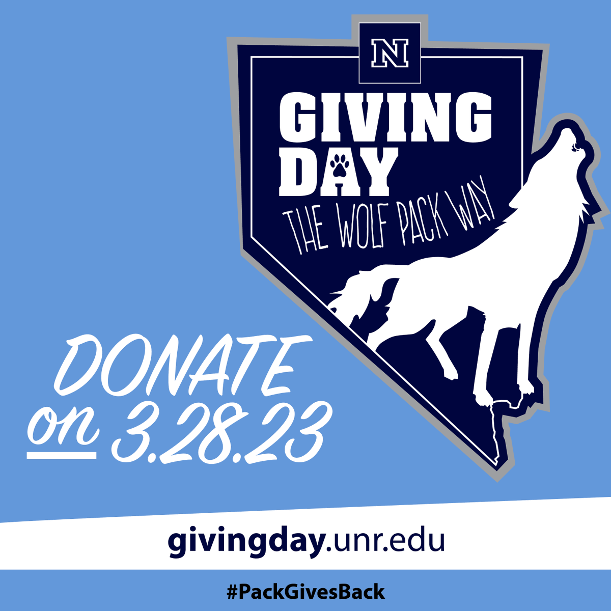 Investing in the University of Nevada, Reno means an investment in a better world for us all. Help back the Pack by donating during Giving Day: The Wolf Pack Way on March 28 at givingday.unr.edu. #PackGivesBack #WolfPackWay #GivingDay