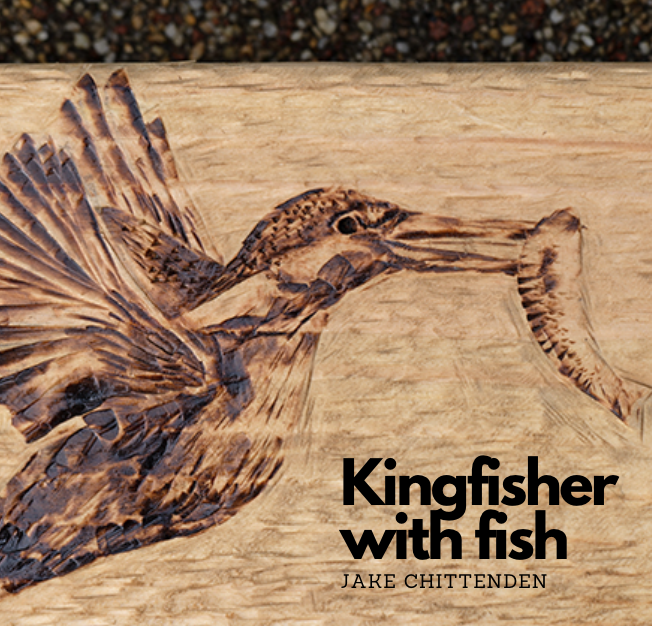norfolkponds's tweet photo. Jake Chittenden has created a beautiful #pyography kingfisher to celebrate #WorldWaterDay for the #secretlifeofponds project - https://t.co/xcLmqBSOvP https://t.co/75SlUzIZE7