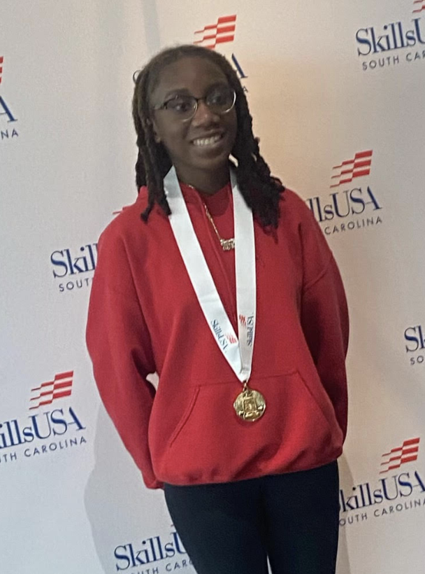 F1SAdvantage's tweet photo. Dre'Niya Hudson came in first place out of 9 students in the Esthetics category. Her theme was Majestic Beauty. She will move on to the national competition in Atlanta, GA. https://t.co/b2hcpKihzF