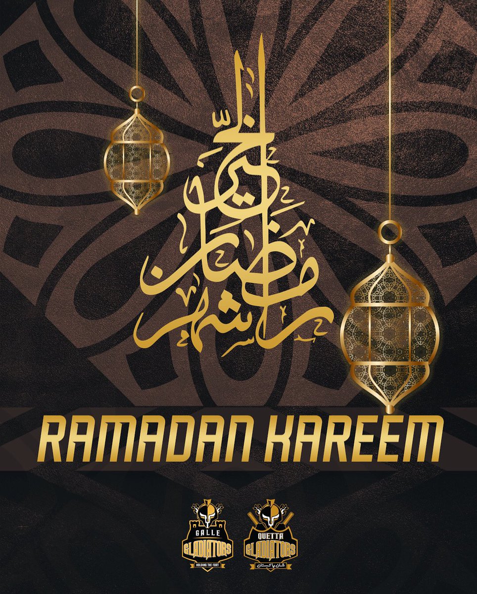 ✨🌙 RAMADAN KAREEM ✨🌙

to everyone from the Gladiators family 💜

#PurpleForce