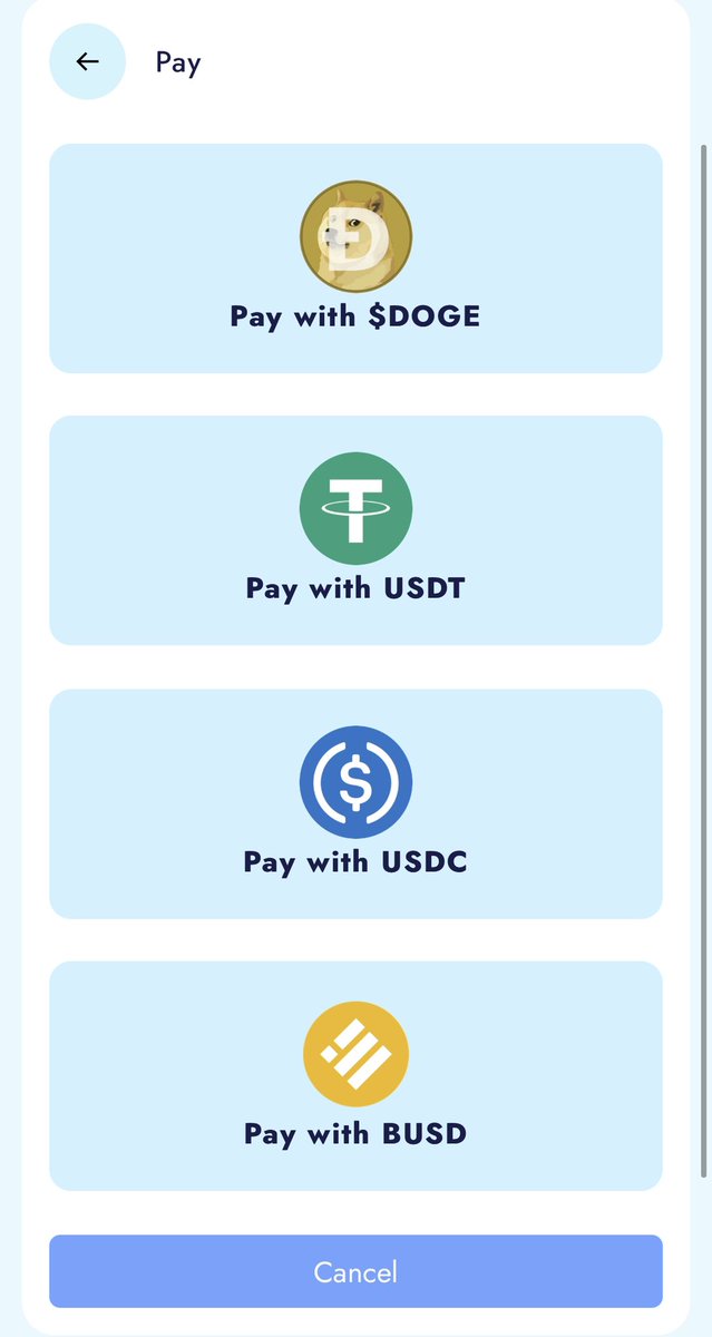 EGT PRO Devs are currently working on adding $DOGE payments to the dApp. This will allow #DOGE holders to pay with $DOGE and businesses to accept it and HOLD it! It’s NOT BULLISH to pay with $DOGE and have it automatically dumped into the chart for fiat! 

It’s time this space